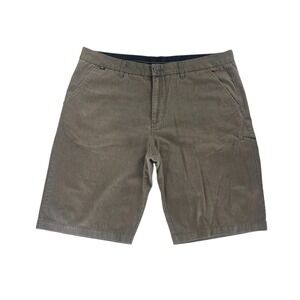 Fox Racing Mens 38x11 Olive Green Chino Walk Shorts Flat Front Utility Pocket